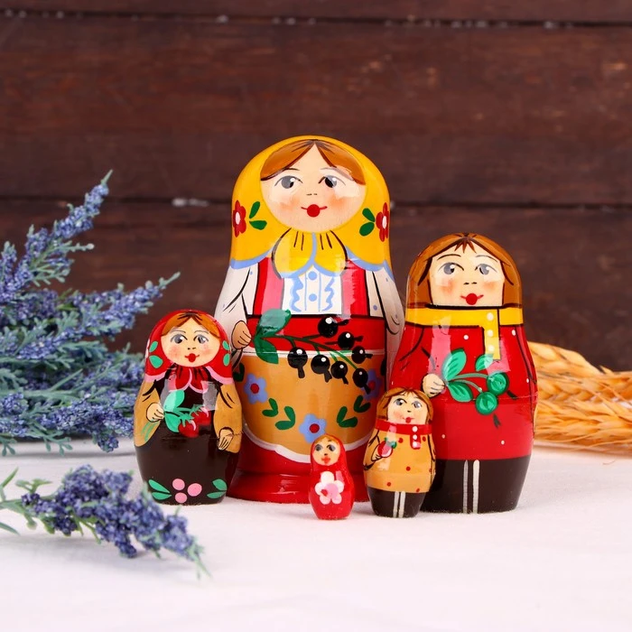 Матрешка «Загорская роспись» «Семейка» МИКС Матрешка «Загорская роспись» «Семейка» МИКС