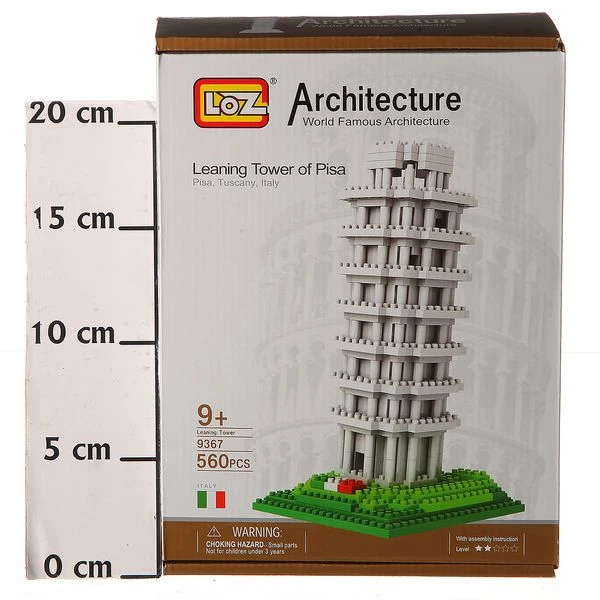 Констр. пласт. BOX 24х17х5см, 560 дет.,Пизанская башня, арт.9367.