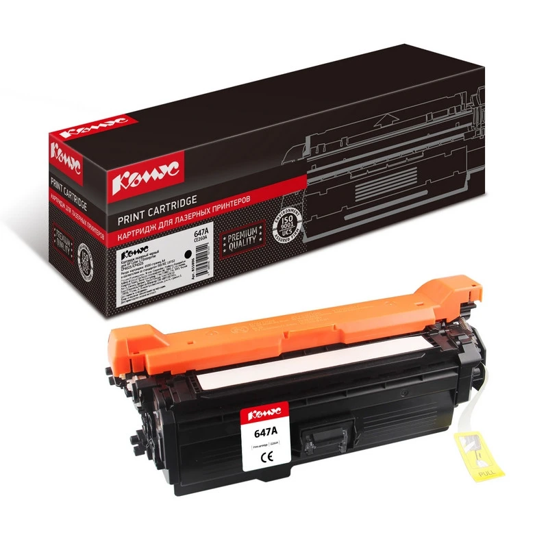 Картридж лазерный Комус 647A CE260A черн. для HP CLJCP4025/CP4525