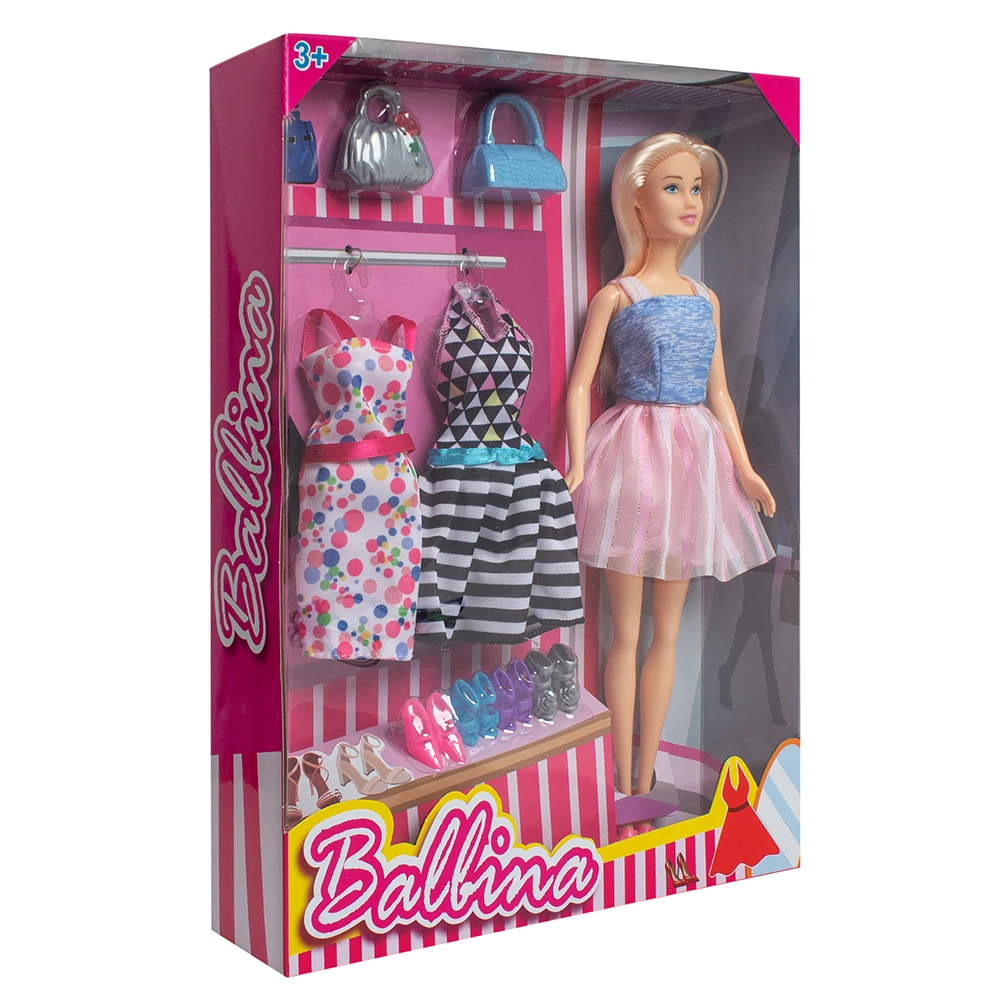 Кукла "Модница" с коктейльными платьями и аксессуарами