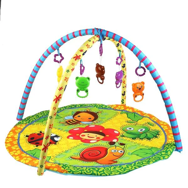 Детский игровой коврик божья коровка с игрушками на подвеске Умка