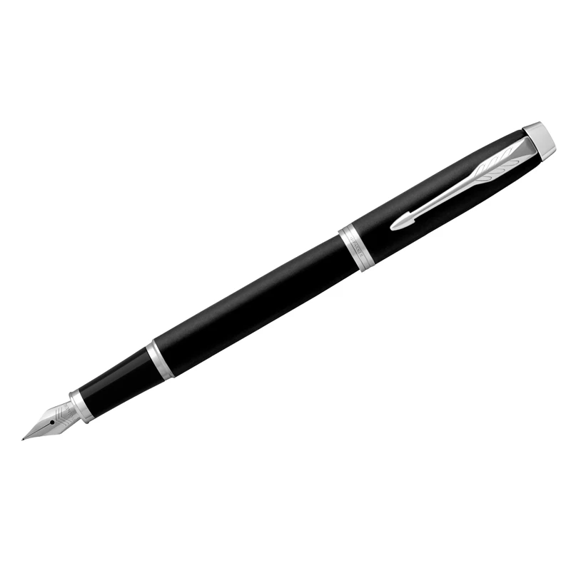 Ручка перьевая Parker "IM Essential Muted Black CT" синяя, 0,8мм,