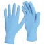 Перчатки нитриловые голубые, 50 пар (100 шт.), неопудренные, прочные, размер S