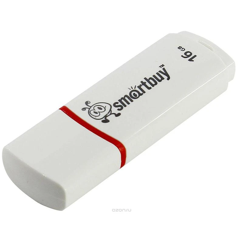 Память Smart Buy USB Flash  16GB Crown белый: SB16GBCRW-W штр.: 4690626003002