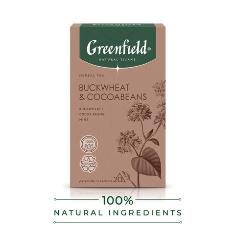 Чай GREENFIELD Natural Tisane "Buckweat & Cocoabeans" травяной, 20