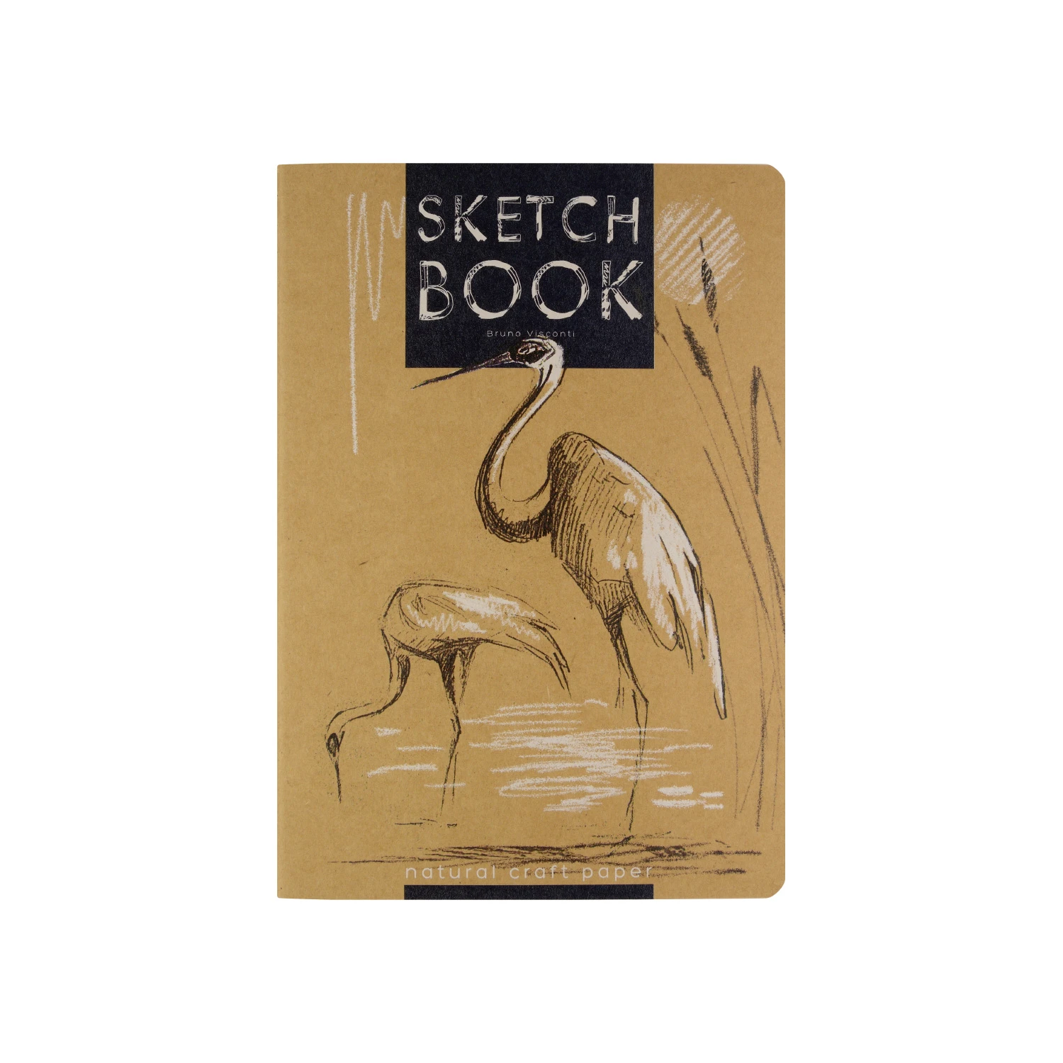 SKETCHBOOK BV, 147х210 мм, 40Л, ТЕТРАДЬ, КРАФТ 70 гр, ПРОШИТЫЙ БЛОК (4 ВИДА)