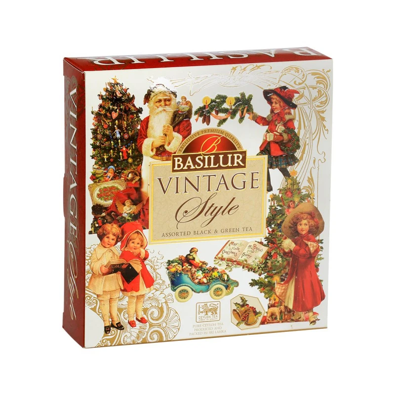 Чай Basilur НГ Ассорти, черн., зел, фрукт., (10п.х1.5г, 30п.х2г) картон,