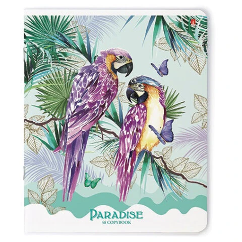 Тетрадь А5 48 л. АЛЬТ скоба, клетка, глиттер, "СКАЗОЧНЫЙ МИР 2" (5