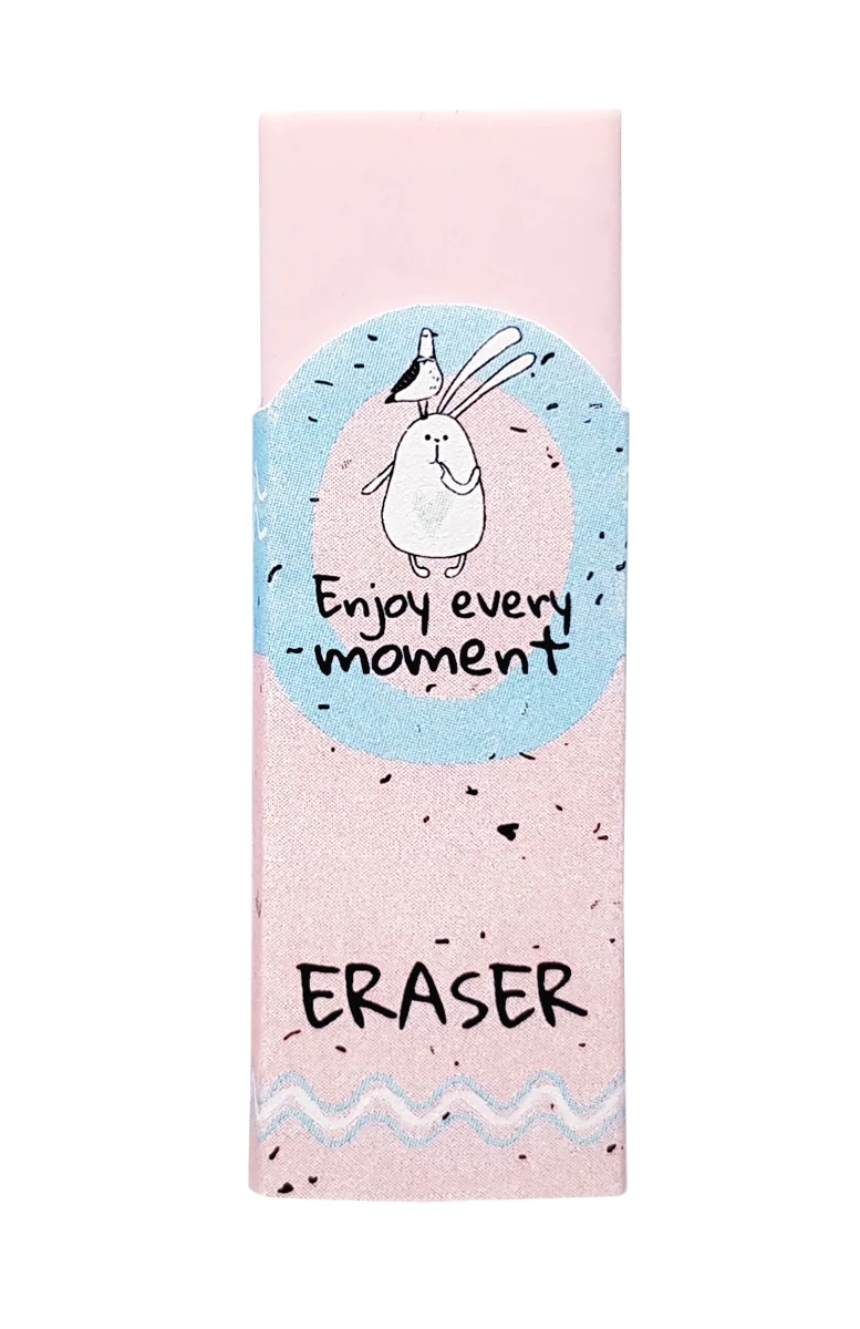 Ластик, Be Smart, прямоугольный, размер 59х20х9 мм. Коллекция "Bunny",