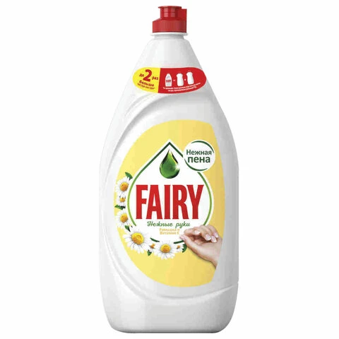 Средство для мытья посуды 1,35 л FAIRY (Фейри) Нежные руки, "Ромашка и