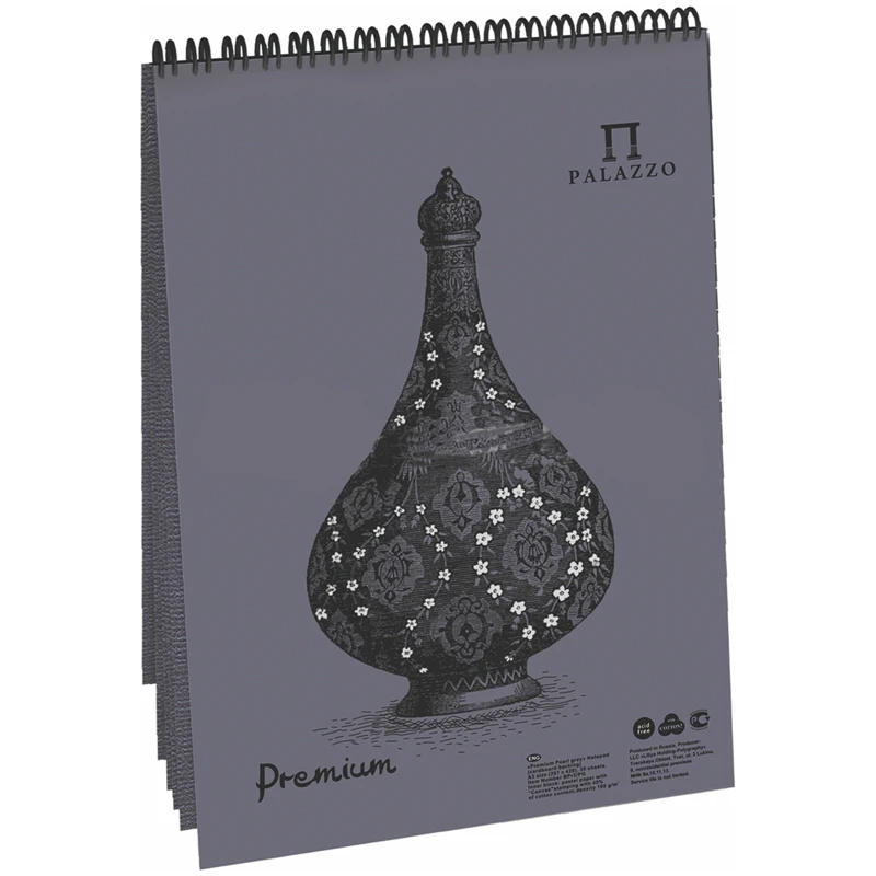 Блокнот для пастели 30л. А4 на гребне Лилия Холдинг "Pearl grey",