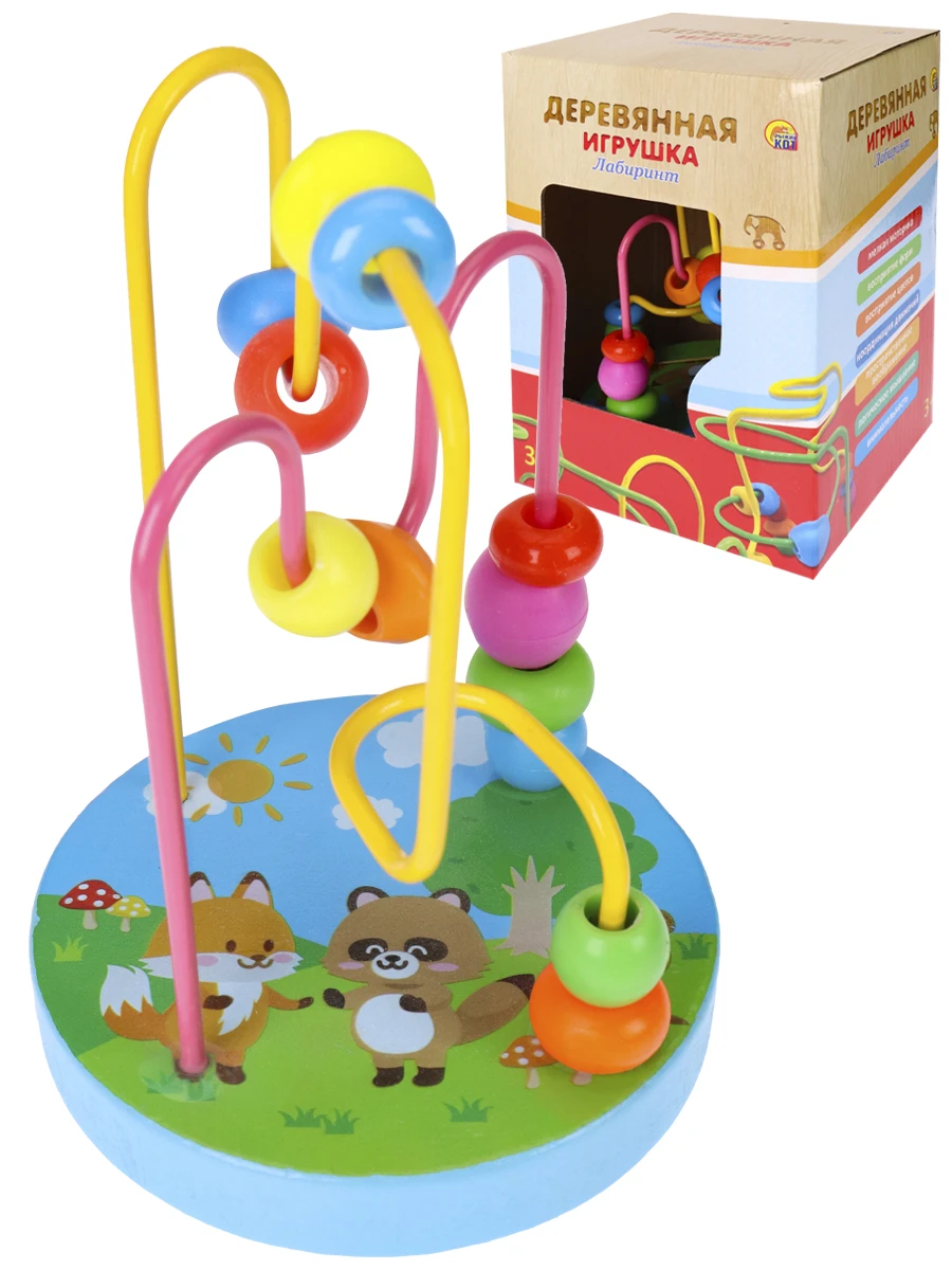 Деревянная игрушка. Лабиринт-4 11х9см (в коробке) (Арт. ИД-1038) Деревянная игрушка. Лабиринт-4 11х9см (в коробке) (Арт. ИД-1038)