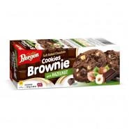 Печенье шоколадное Bergen Брауни с кус.шоколада и лесным орехом, 126г