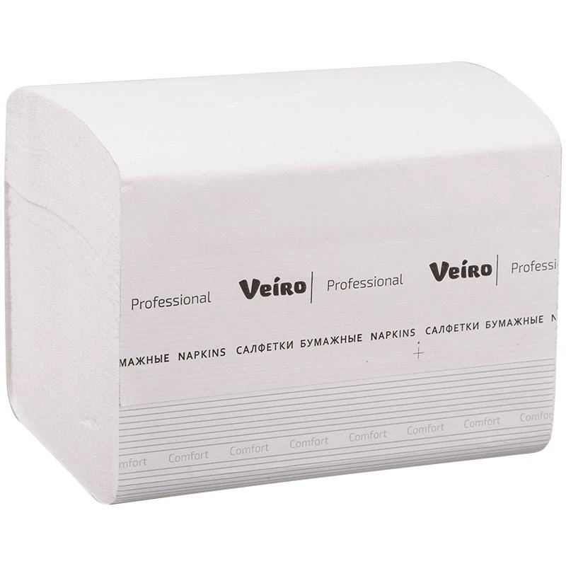 Салфетки бумажные Veiro Professional "Comfort", V-сложение, 2-х