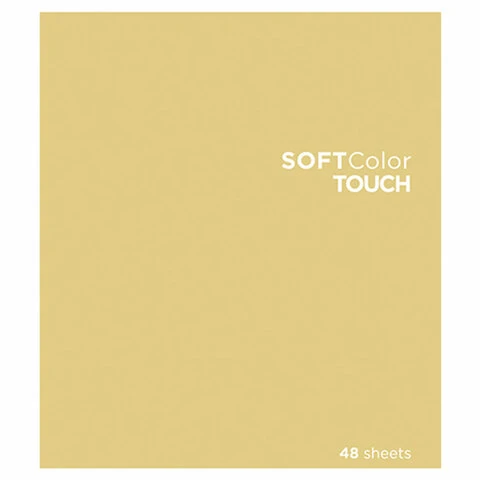 Тетрадь А5 48 л., ПЗБМ, скоба, клетка, Soft Touch, брайль 3D,