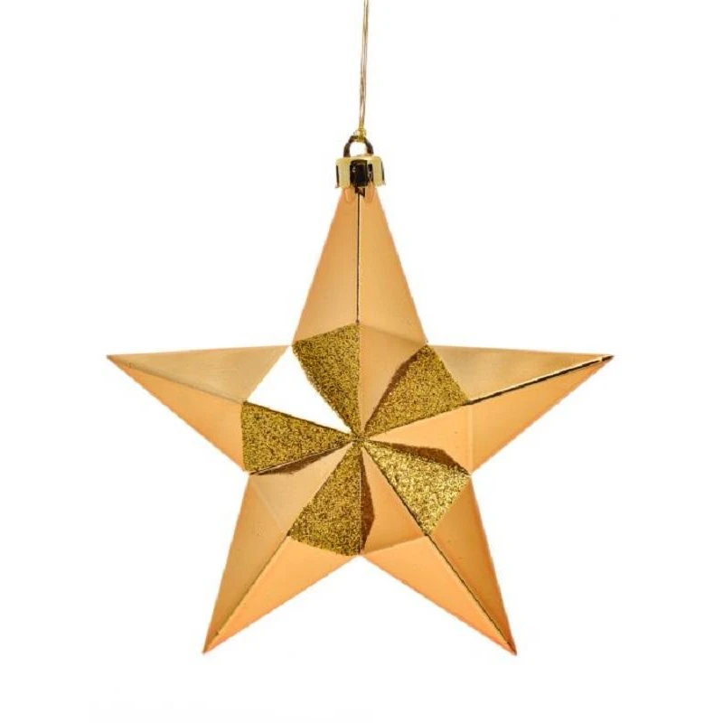 Игрушка Звезда в золоте из полистирола / 2,4x13x13см, арт.89169