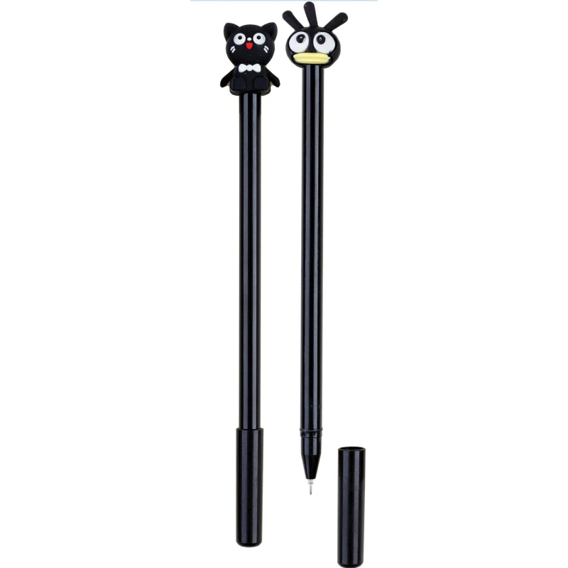 Ручка гелевая Centrum черный корпус, 0,5мм, синяя, в ассортименте, 80740