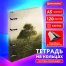 Тетрадь на кольцах А5 160х212 мм, 120 листов, картон, матовая ламинация, клетка,