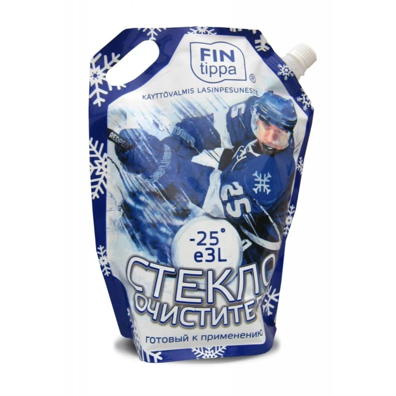 Жидкость незамерзающая Fin tippa -25С, Хоккей, 3л, дой-пак Жидкость незамерзающая Fin tippa -25С, Хоккей, 3л, дой-пак