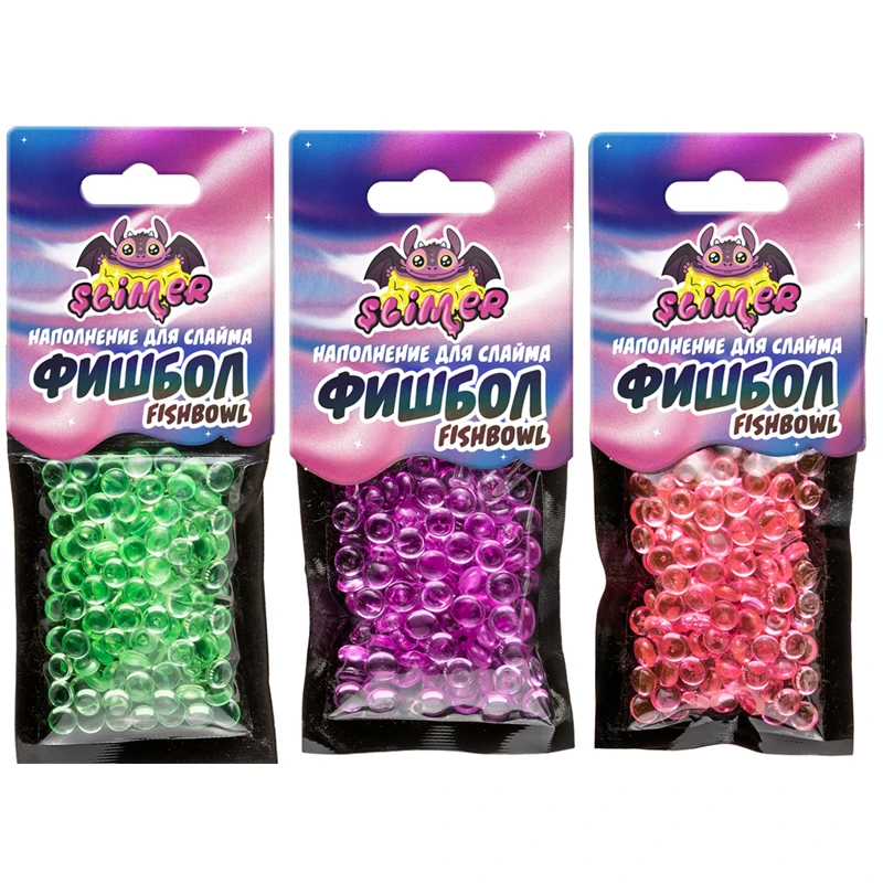 Наполнение для слайма Slimer Фишбол, ассорти Наполнение для слайма Slimer Фишбол, ассорти