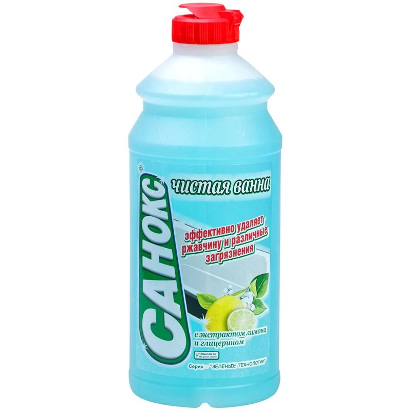 Чистящее средство для сантехники Санокс "Чистая ванна", 500мл Чистящее средство для сантехники Санокс "Чистая ванна", 500мл