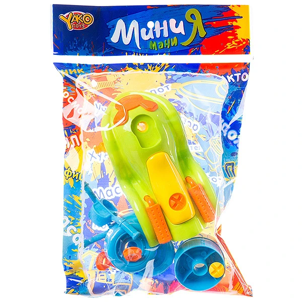 Набор конструктор пластм. с отвёртк., квадроцикл, РАС 28х18 см, серия МиниМаниЯ, Набор конструктор пластм. с отвёртк., квадроцикл, РАС 28х18 см, серия МиниМаниЯ,