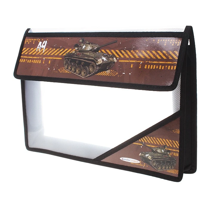 Папка для тетрадей А4 на липучках "Танк" "Darvish"