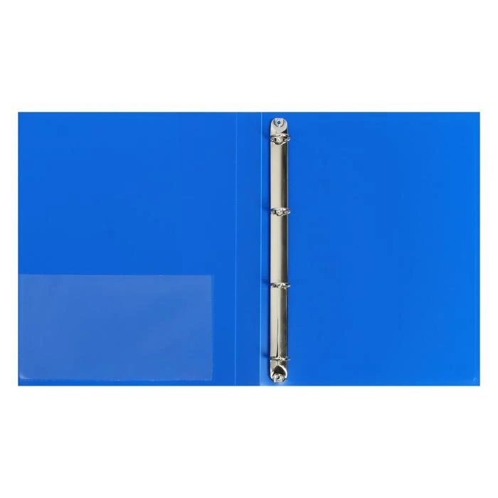 Папка на 4 кольцах А4, Calligrata, 27 мм, 700 мкм, внутренний и торцевой карман,