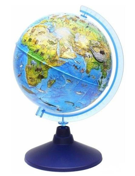 Глобус Зоогеографический  (Детский) ,  D-210 мм Ке012100207 штр.:  4680009930858