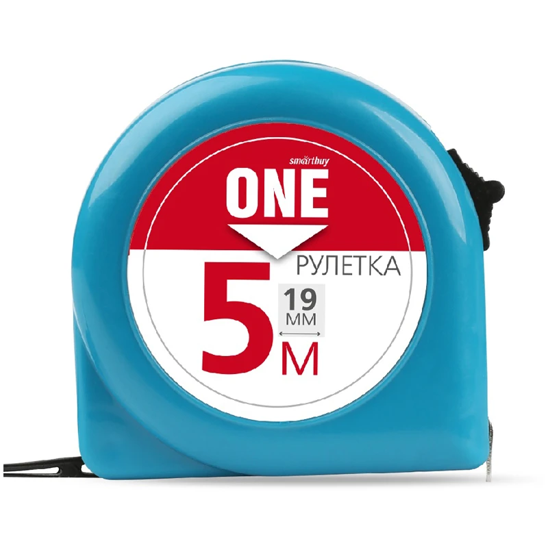 Рулетка измерительная Smartbuy, 5м*19мм, пластиковый корпус, фиксатор, усиленный Рулетка измерительная Smartbuy, 5м*19мм, пластиковый корпус, фиксатор, усиленный
