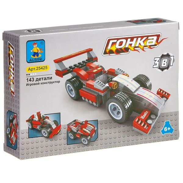 Конструктор машина, AUSINI, BOX, 143 дет.