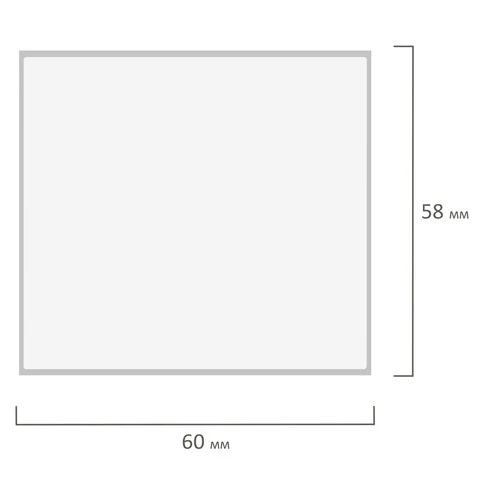 Этикетка ТермоТоп (58х60 мм), 500 этикеток в ролике, прозрачная подложка,