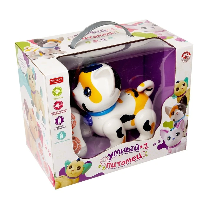 Робот радиоуправляемый «Умный котёнок», русское озвучивание