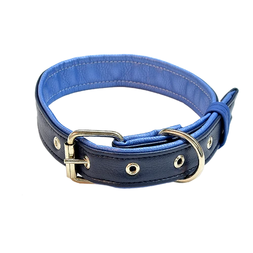 Ошейник кожзам 30мм двойной