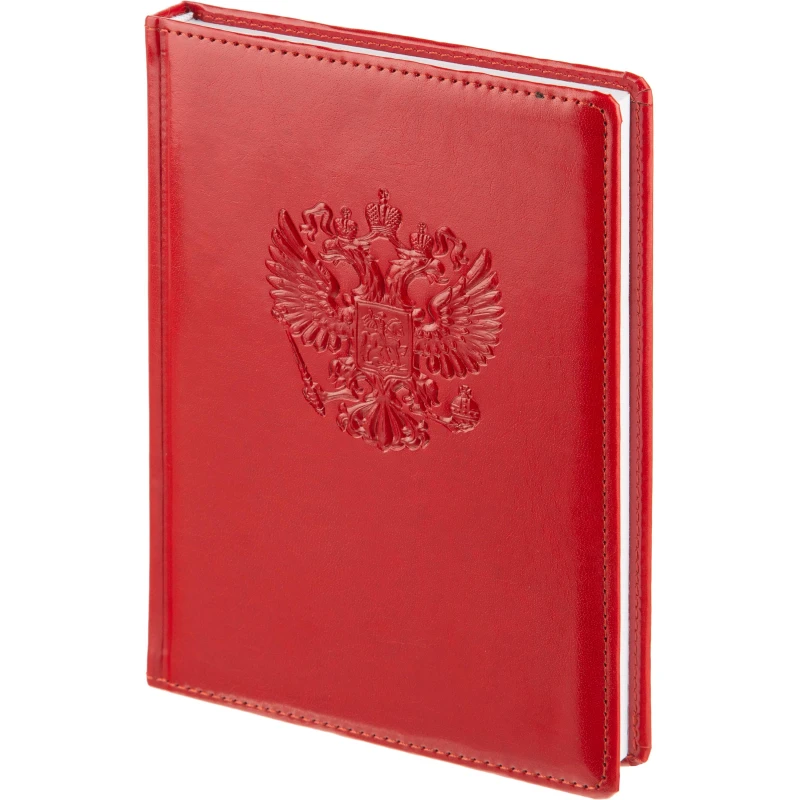 Ежедневник недатированный Attache Еagle 3D, А5, 160 л., красный