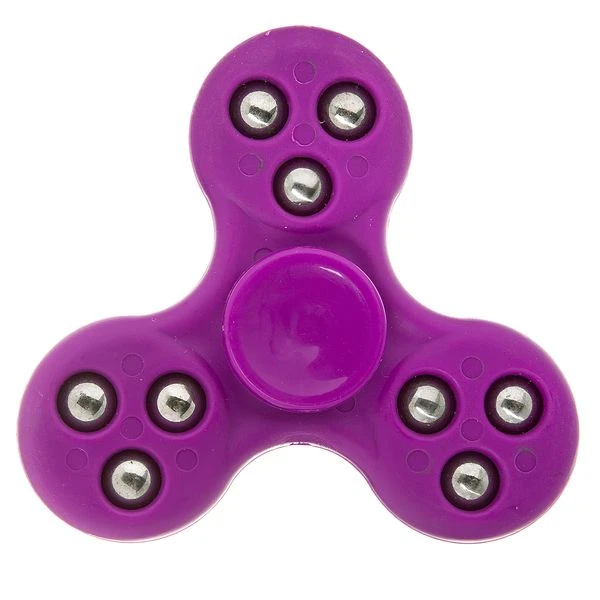 СПИННЕР пластик мульти фиолетовый Roller ball Fidget Spinner- violet Color PACK