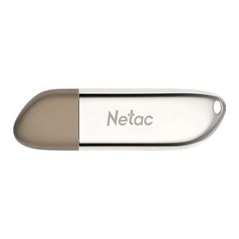 Флеш-диск 16 GB NETAC U352, USB 2.0, металлический корпус, серебристый,