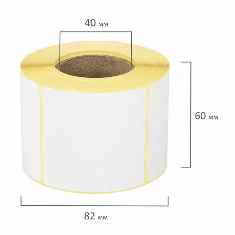 Этикетка ТермоЭко, для термопринтера и весов, 58х60х500 шт. (ролик),