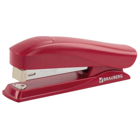 Степлер №24/6, 26/6 BRAUBERG "Platz", до 20 листов, красный, 227783 Степлер №24/6, 26/6 BRAUBERG "Platz", до 20 листов, красный, 227783