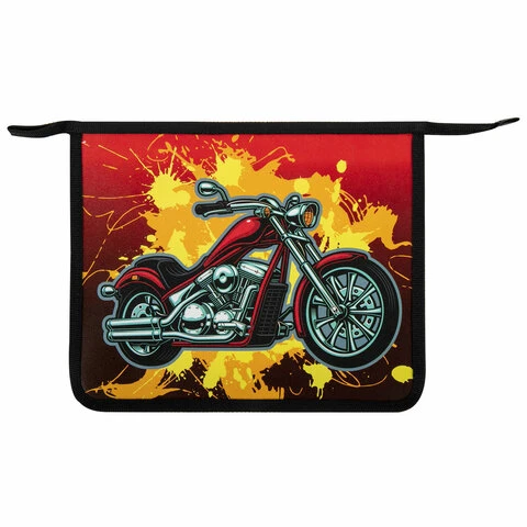 Папка для тетрадей ПИФАГОР А5, 1 отделение, пластик, на молнии, Папка для тетрадей ПИФАГОР А5, 1 отделение, пластик, на молнии,