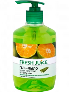 ЭЛЬФА Fresh Juice Гель-мыло Green Tangerine&Palmarosa дозатор 460мл/6шт
