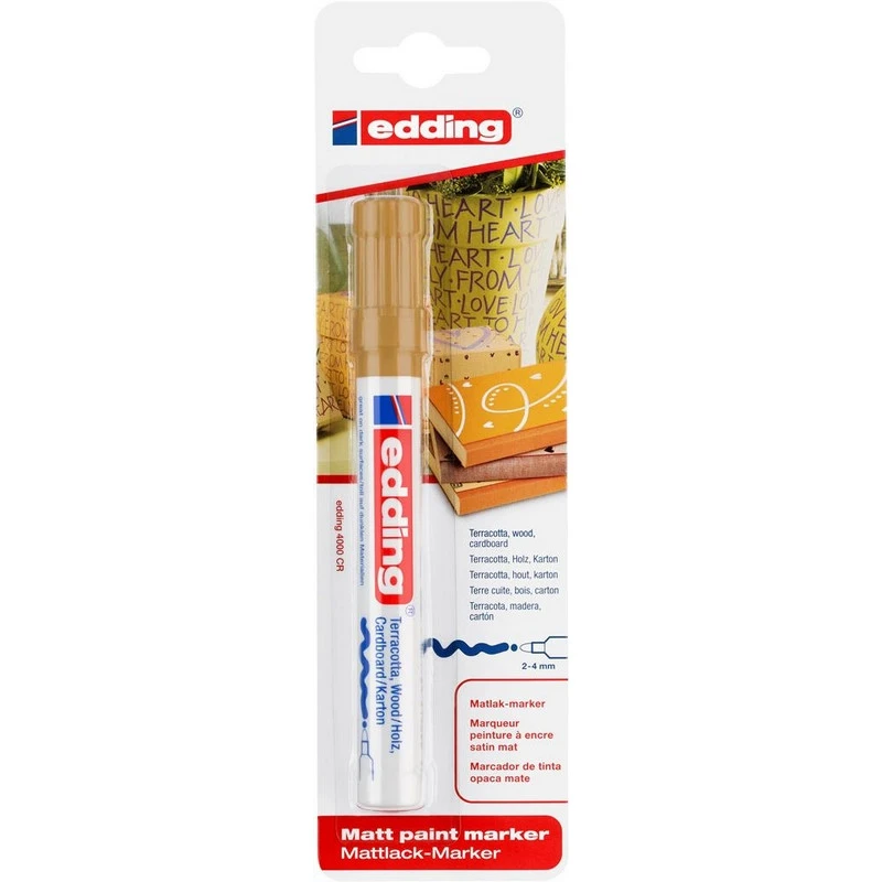 Маркер для декорирования Edding 4000/53 Blister CR, золотой, блистер