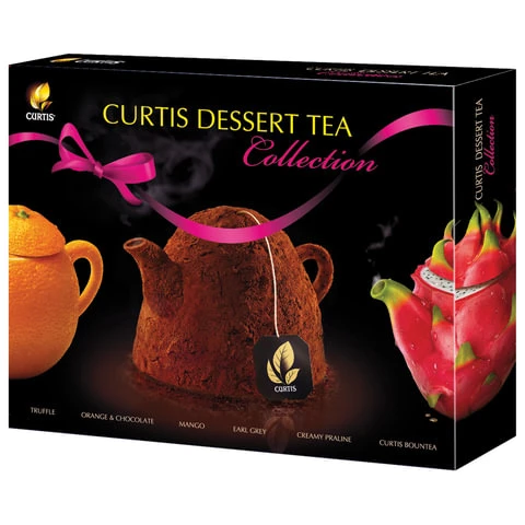 Чай CURTIS (Кёртис) "Dessert Tea Collection", набор 30 пакетиков,