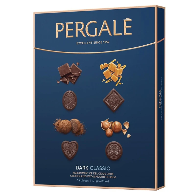Конфеты Pergale Happy Holidays Ассорти из темного шоколада, 171г