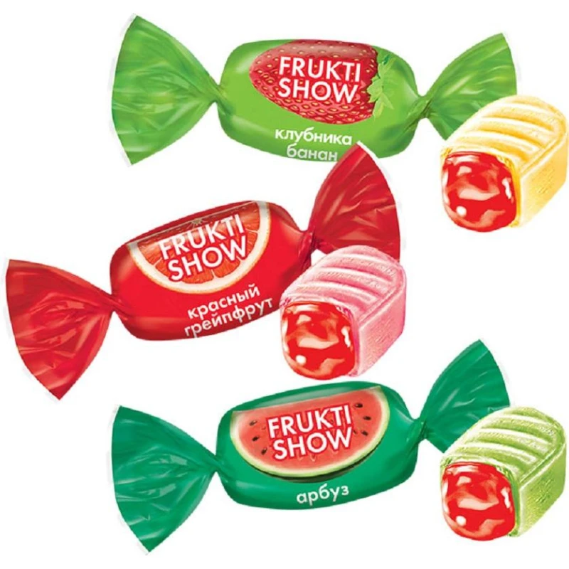 Карамель Frukti Show ассорти, 500г (ВК294)