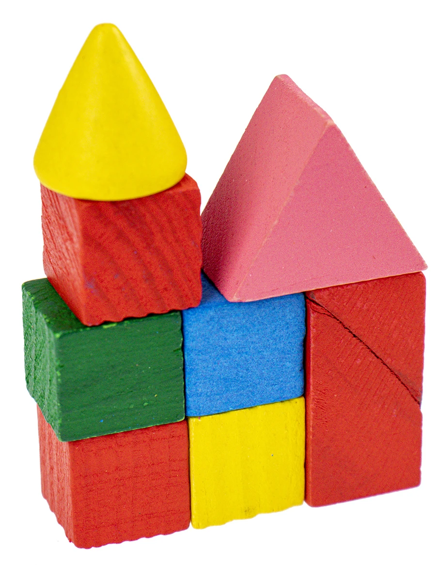 Деревянная игрушка: «Конструктор. Цветные фигуры» (8х12) (Арт. AN02807)