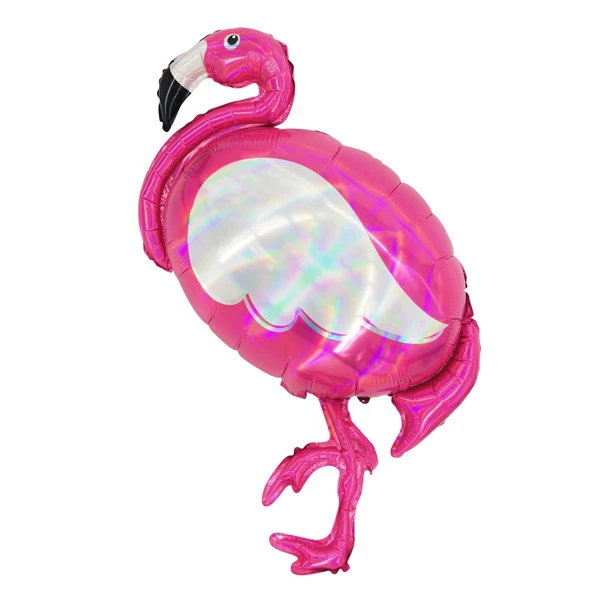 Фигура Фламинго голография 60 см Х 100 см шар фольгированный
