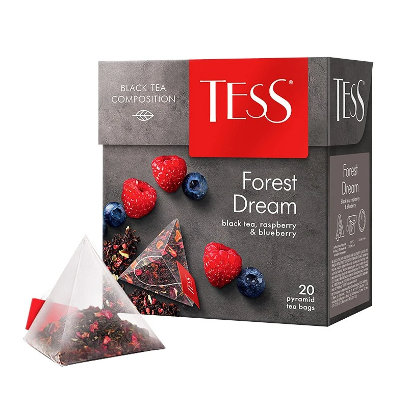 Чай TESS FOREST DREAM черный пирамидки 20шт