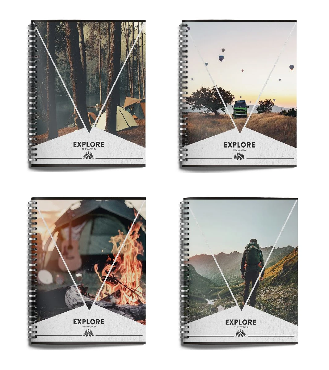 Тетрадь 96 листов, кл. греб. Schoolformat ПУТЕШЕСТВИЯ А5 мел. карт. мат.лам.,