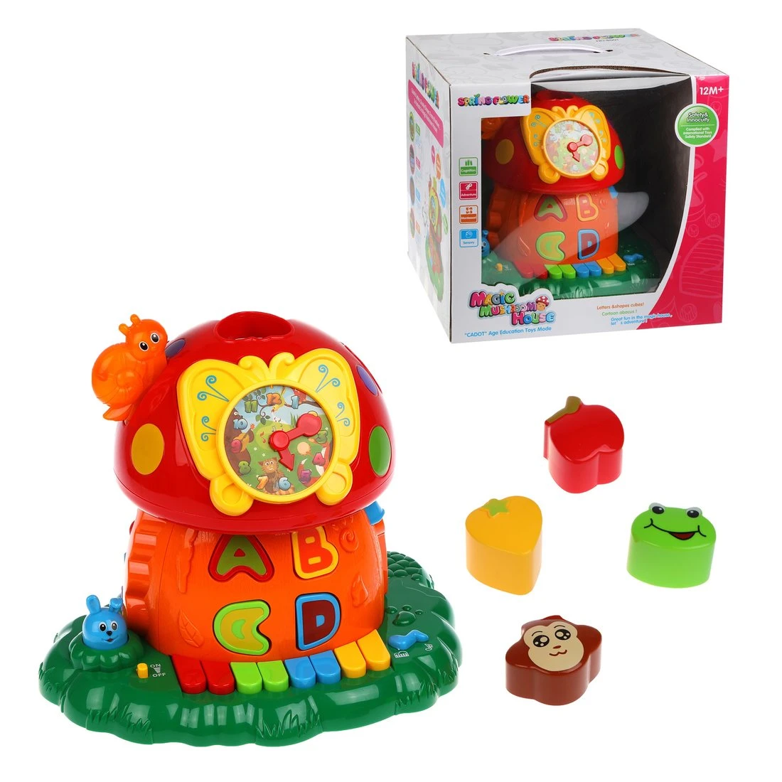 Интерактивный домик-сортер, свет, звук